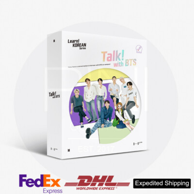 Learn! KOREAN Series Talk with BTS 2STUDY BOOK+BORA MARBLE+Pocket Book+etc+Exp