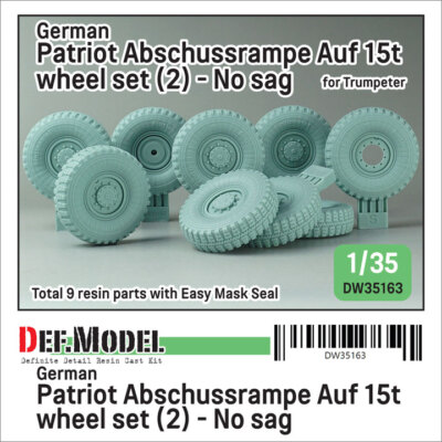 1/35 Patriot Abschussrampe auf 15t mil gl Br A1 Lifted Up Wheel set Trumpeter