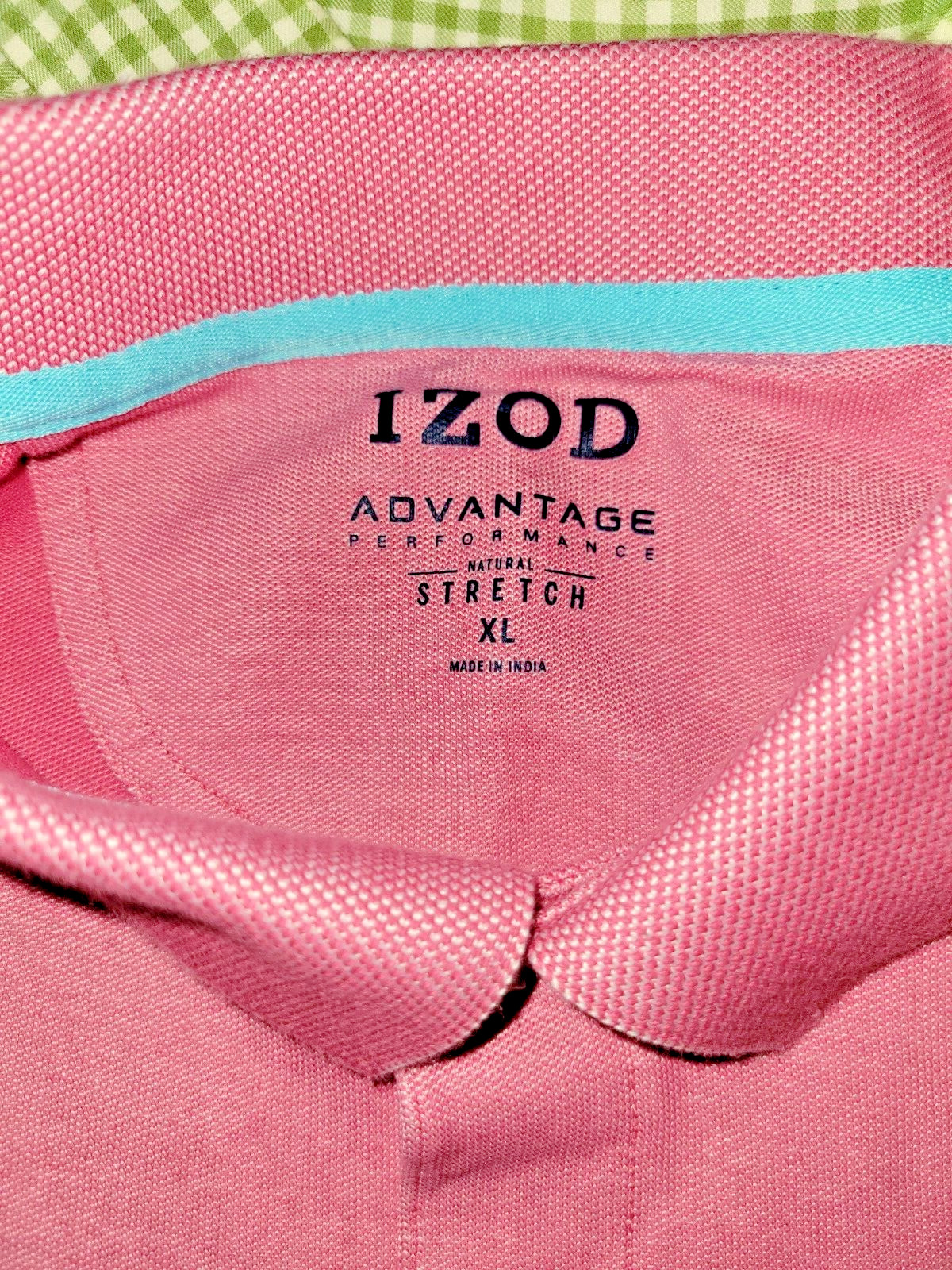 IZOD Advantage Performance Stretch Solid Pink Pol… - image 7