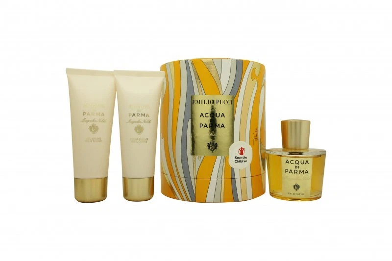 ACQUA DI PARMA MAGNOLIA NOBILE GIFT SET 100ML EDP 75ML S G 75 BODY CREME