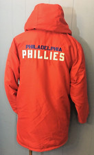 Philadelphia PHILLIES Fleece Lined Coat Adidas Red Hood Jacket Youth LARGE 18/20