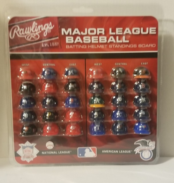 NEW Rawlings Major League Baseball Batting Helmet Standings Board Mini
