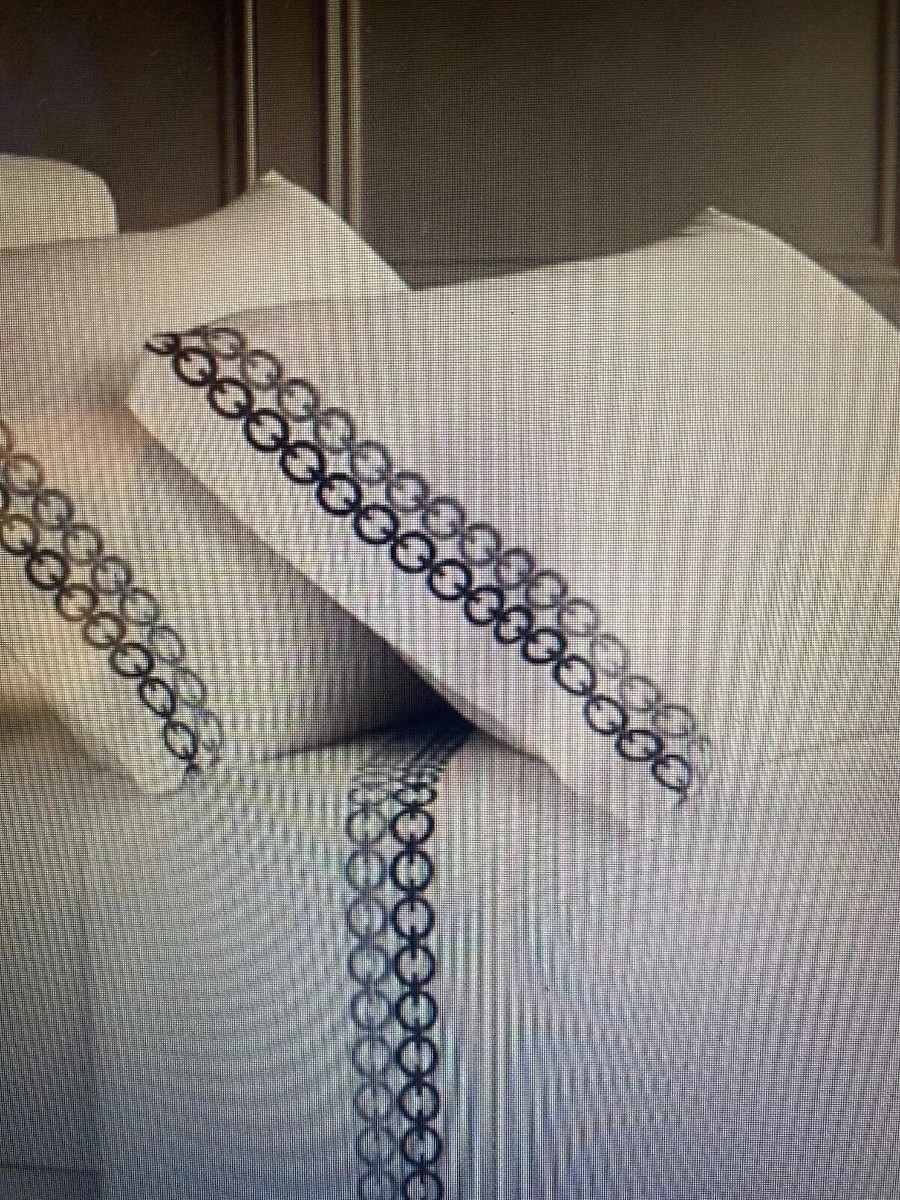 NEW Williams Sonoma Chain Link Embroidered 1 Sham White Grey Cotton EURO |  eBay