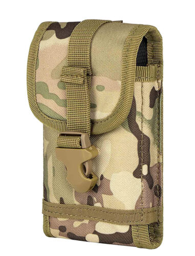 Tactical Molle Phone Pouch Waist Clip-On Phone Holster Gadget Bag with Hook Loop - Picture 16 of 17