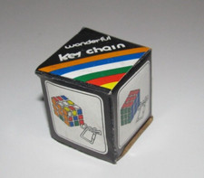 Vintage Wonderful Key Chain Rubiks Cube in Or...