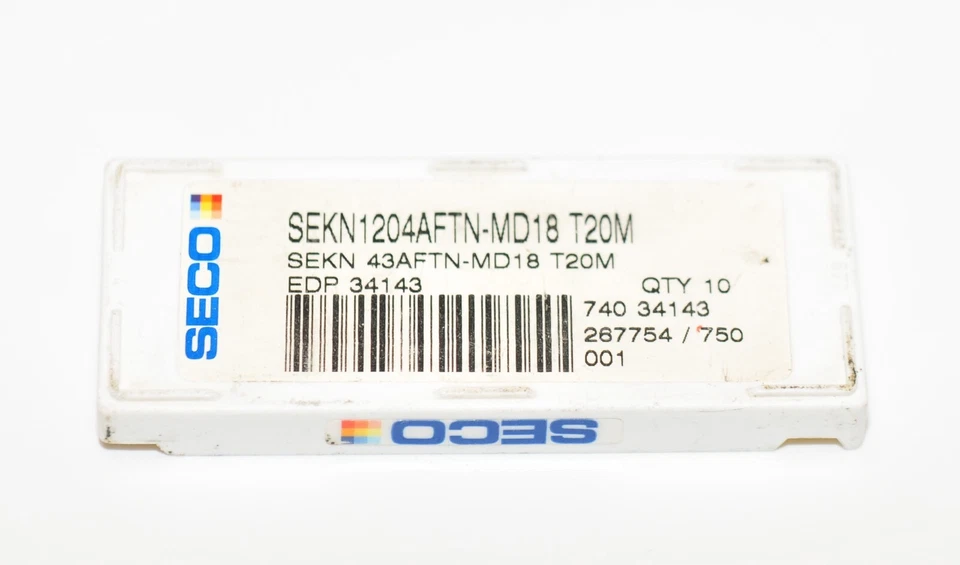 SECO SEKN1204AFTN-MD18 T20M Wendeschneidplatte zum Fräsen 8 Stück RHV41276 - Bild 1 von 4