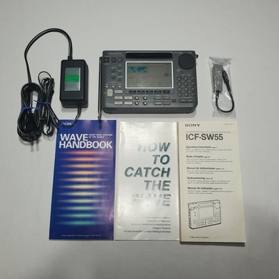 Sony ICF-SW55 World Band and Short Wave Receiver Radio W/ Power Adapter & Manual | eBay
