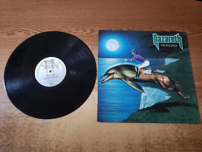 HAND AUTOGRAPHED PETE AGNEW 1980s VG++ Nazareth The Fool Circle 4844 LP33