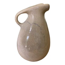 Vintage R. R. USA Pottery Neutral Color Small Pitcher Or Creamer 5” MCM Bud Vase