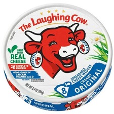 NEW The Laughing Cow Original Spreadable Cheese Wedge, 2  Round Boxes + FREE Box