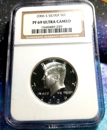 2006 S Proof Kennedy SILVER Half Dollar NGC PF 69 Ultra Cameo