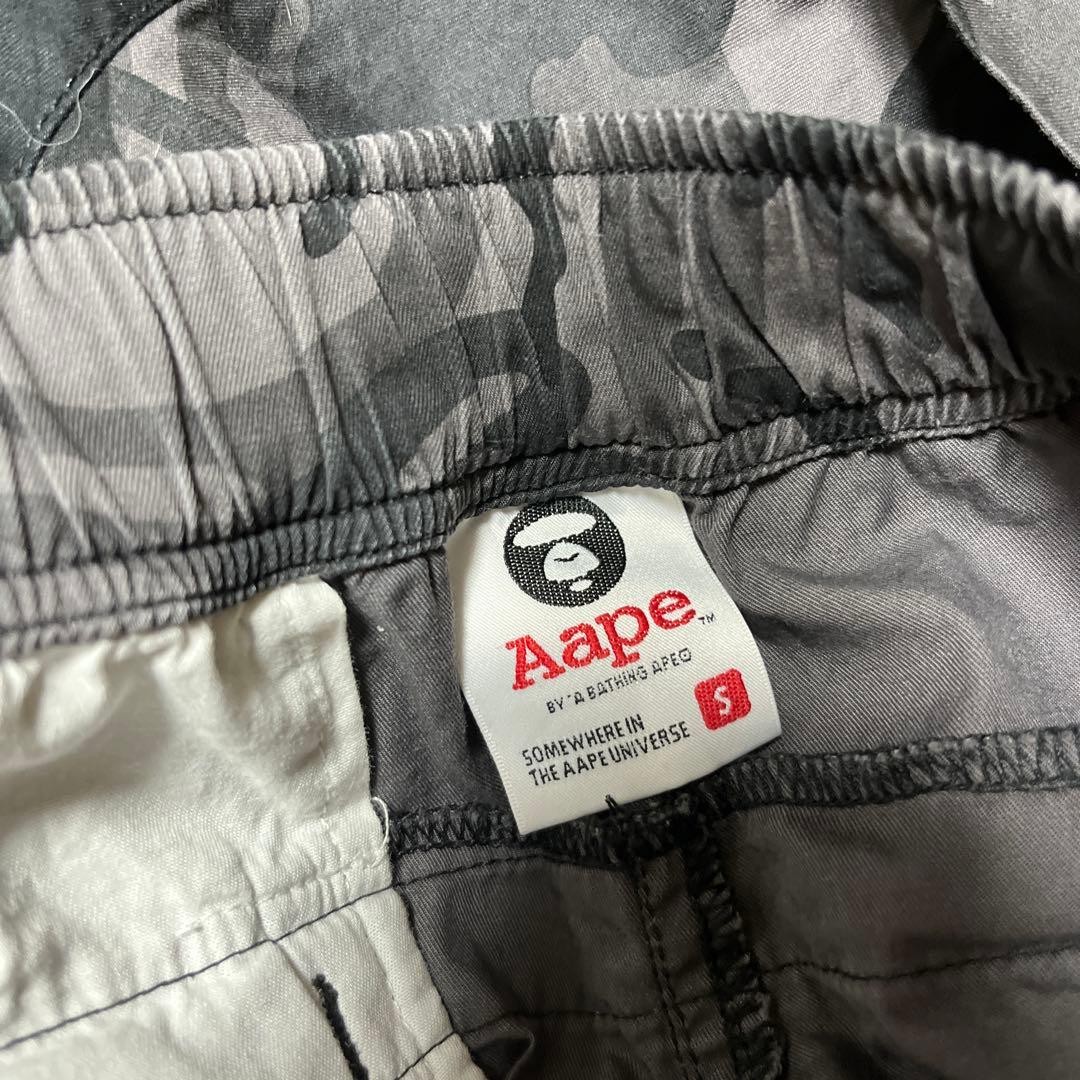 A BATHING APE BAPE Cotton Camouflage 2way Cargo Pants Black S BA0226215 thumbnail 8