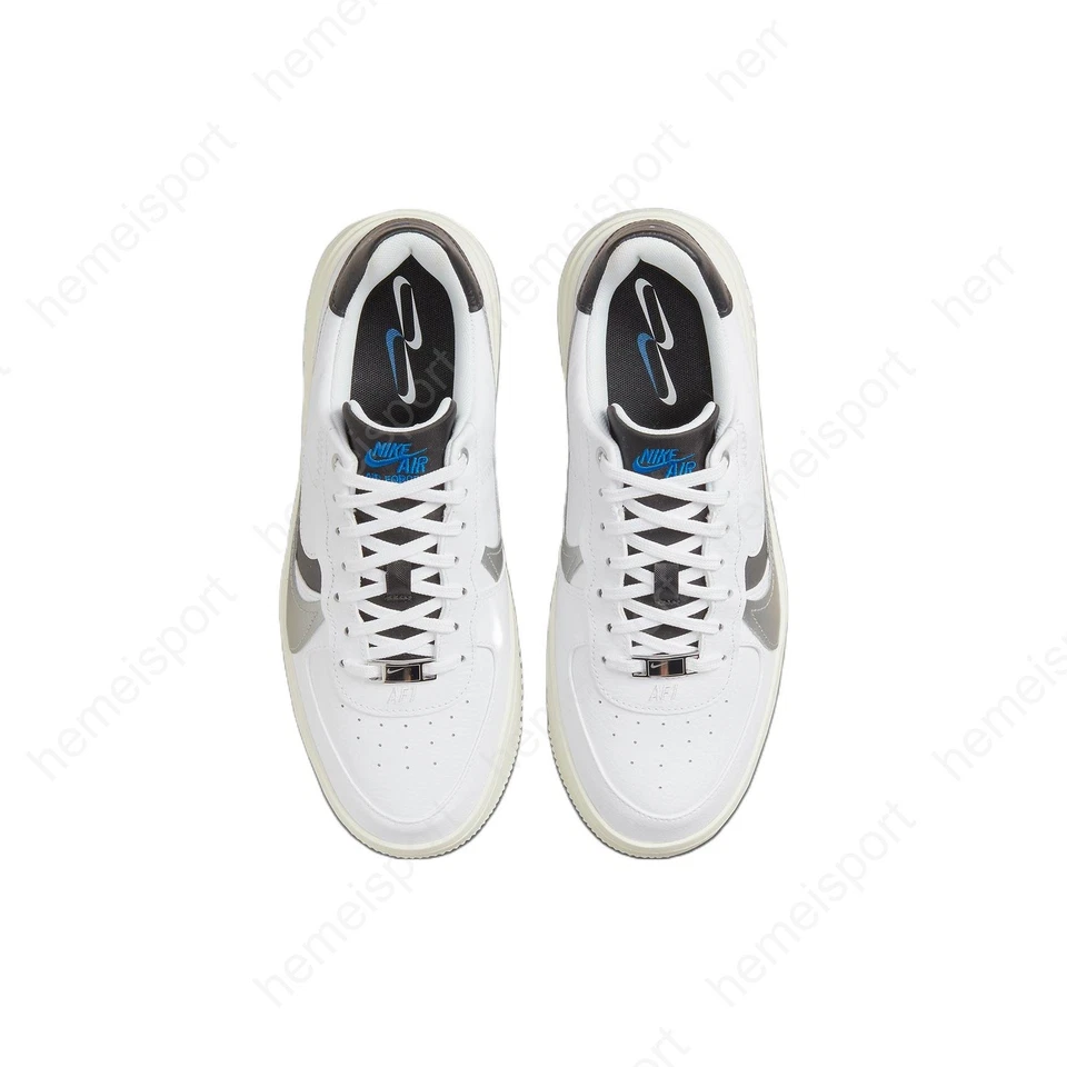Nike Mujer Air Force 1 Plt Af Orm Lv8 Blanco Metálico Plateado DX3199-100 Foto 4 de 4