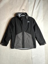 The North Face Boundary Triclimate Jacket Boys L Black Gray Mesh Lined Full Zip