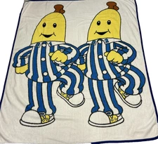 Vintage Rare Bananas In Pyjamas Blanket B1 B2 Pajamas