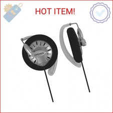 Koss KSC75 Portable On-Ear Clip Headphones, Retro Style, Ultra Lightweight, Silv