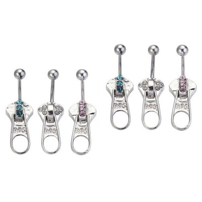 2 Pieces Bauchnabelringe Körper Schmuck -Piercing -Schmuck Klingelt
