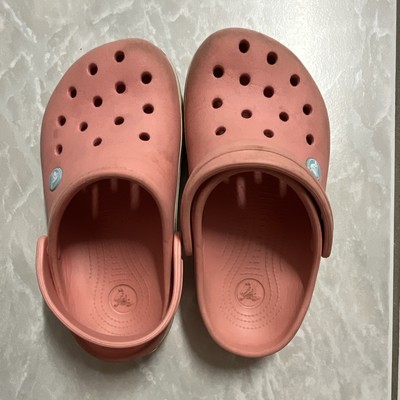 Crocs Jugendliche Clogs Sandalen Rosa EU 32,5 Slip-On Synthetik flach