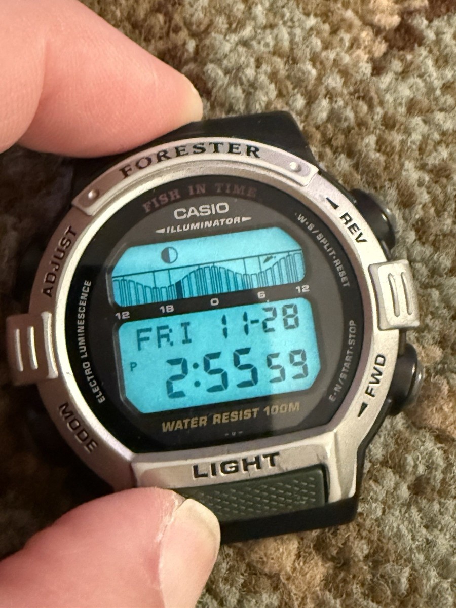 Casio Forester Fish in Time Ft-200 Module 1879 Vintage Watch Japan