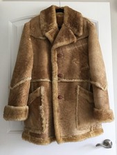 VTG PIAPA LTD GENUINE SHEEPSKIN MARLBORO SHEARLING MENS COAT JACKET SIZE 44