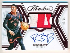 2024-25 Flawless RJ Barrett Prime Materials Ruby Patch Auto #SPM-RBR (07/15)