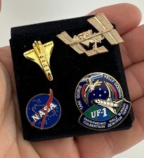 Lot of 4 NASA Pins Space Shuttle/ STS-108/Space Station/NASA