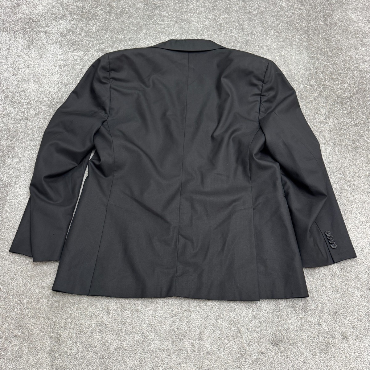 Emporio Armani Jude Line Suit Blazer Jacket Men 46 Black Wool Emporio Armani Jude Line Suit Blazer Jacket Men 46 Black Wool