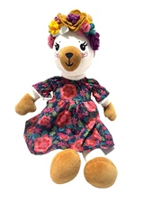 Matilda Jane Lovely Llama Plush Doll w/Dress and Headband 18" Stuffed Animal Toy