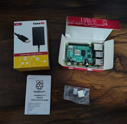 Raspberry Pi 4 Model B 4GB RAM w/ Power Supply - Open Box Never Used