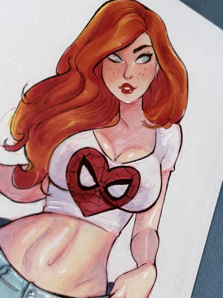 Mary Jane Original Art By Diego Carneiro - Image 2 of 4