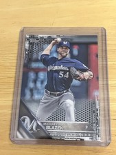 2016 Topps Series 2 Michael Blazek #380 Black /65 Milwaukee Brewers