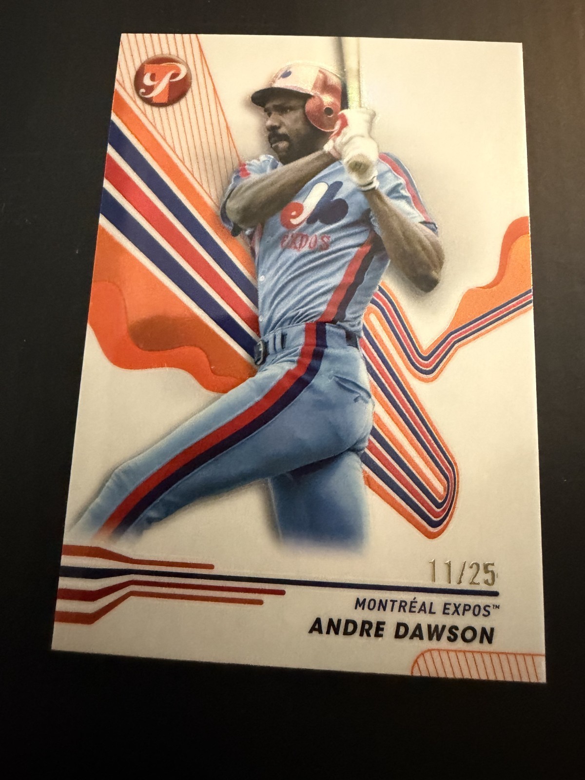 Andre Dawson 2024 Topps Pristine 119 Orange Refractor 11/25