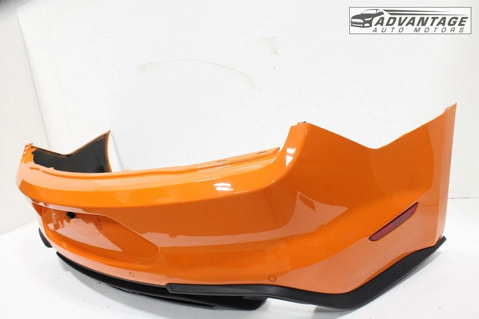2018-2023 FORD MUSTANG REAR BUMPER COVER SHELL PANEL TWISTER ORANGE PEARL OEM - Image 2 of 4