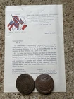 1923 United Confederate Veterans Orders Document & Old Belt Buckle New Orleans