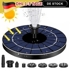Solar Springbrunnen Lotus Solarpumpe Garten-Brunnen Teichpumpe Wasserspiel 2023