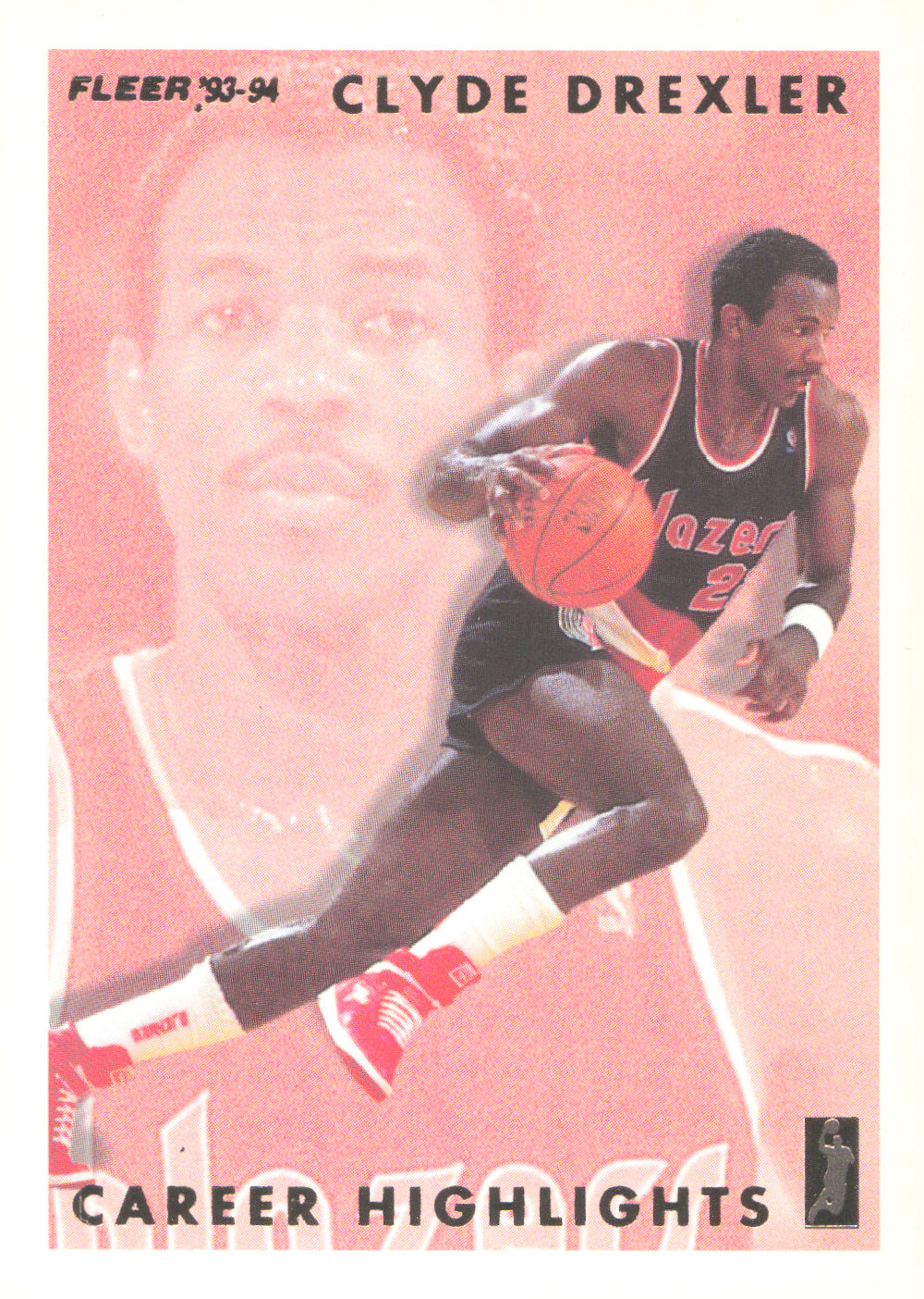 1993-94 Fleer - Clyde Drexler Career Highlights Clyde Drexler #4 Trailblazers