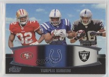 2011 Topps Prime Triple Combo Delone Carter Taiwan Jones Kendall Hunter 1x9