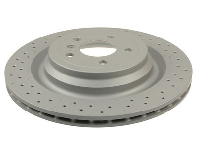 For 2012 Mercedes ML350 Brake Rotor Rear Zimmermann Coated 88825YHKK 4Matic