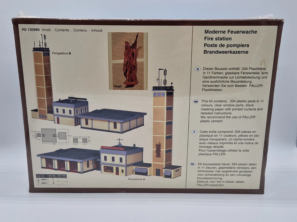 Faller Bausatz 130989 Moderne Feuerwache OVP Neu H0 (794) - Bild 2 von 3