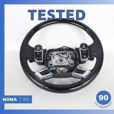 13-22 Land Rover Range Rover L405 Leather Steering Wheel Black w/ Switches OEM