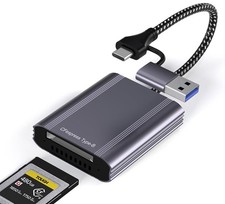 CFexpress Type B Card Reader USB 3.2 Gen 2 10Gbps Adapter USBC USBA Mac PC