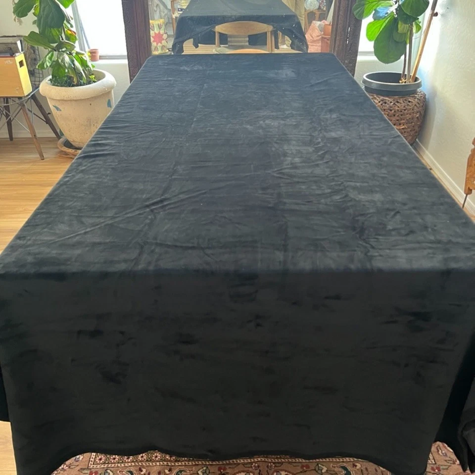 Manta suave Big Blanket Co. a lunares de gran tamaño elástica negra blanca 120x113" Foto 2 de 4