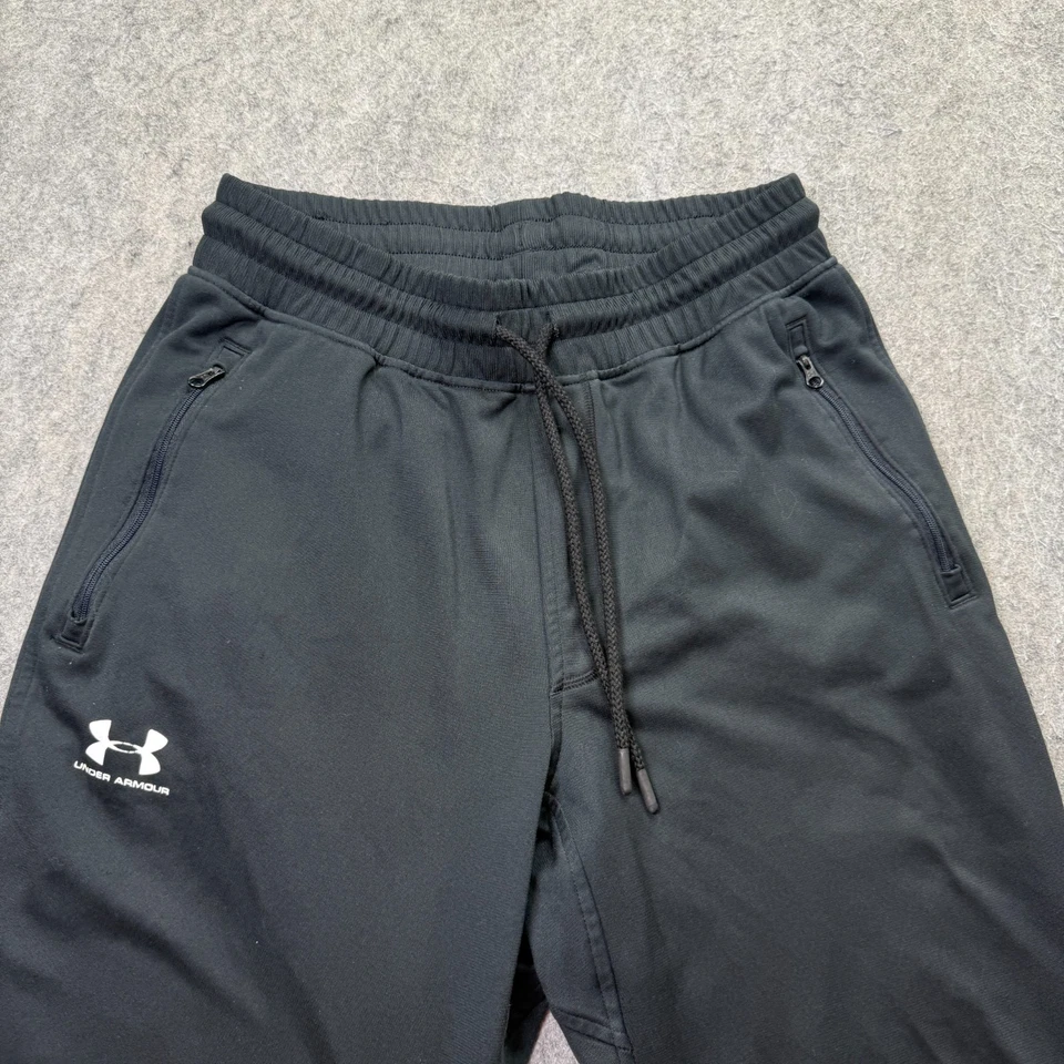Under Armour Sportstyle Elite Tapered Pants Men M Black 30" b117 - Image 3 of 4