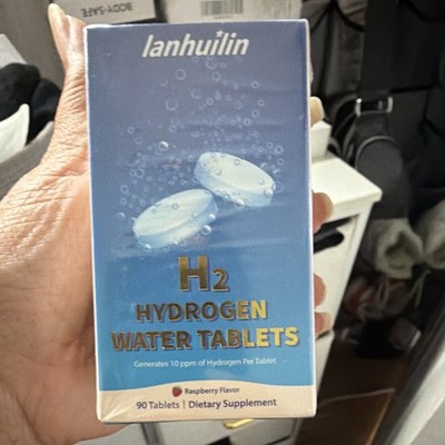 lanhuiin H2 Hydrogen Water Tablets Raspberry Flavor 90 Tablets