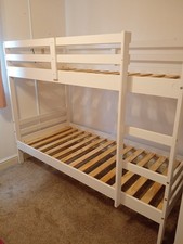 White Bunkbed Frame ONLY-  Collection Only