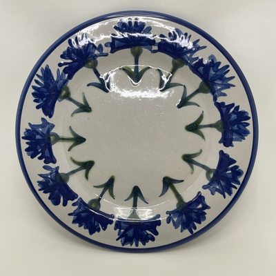#ad Louisville Stoneware 11” Dinner Plate Cornflower Bachelor Button Replacement $29.95