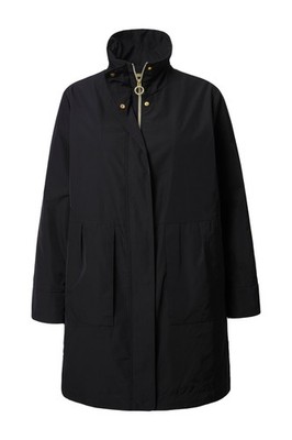 Ulla Popken Damen große Größen Jacke Zierfalten A Linie Stehkragen