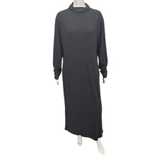 Women with Control Dress Tall X-Large Size Black Mock Neck Dress Tummy Control