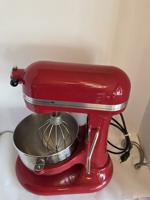 KitchenAid Mixer HD PRO Model KG25H3XER 5 Qt Empire Red 10 Speed Bowl Lift Desig