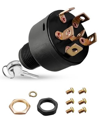 MP41000 Marine Ignition Switch Push To Choke Keys Fits 5/8 Inch Panel Magneto